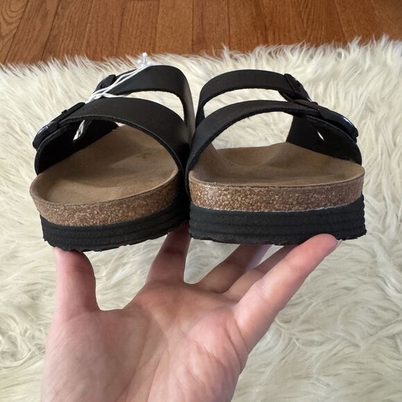 Birkenstock Papillio Arizona Platform Sandals Vegan Black EU 42 US 11 Women’s - Picture 9 of 15